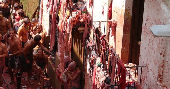 La Tomatina Festival Spain in Buñol, Valencia